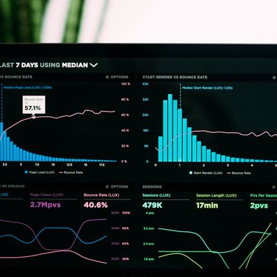 Photo Credit: https://unsplash.com/photos/JKUTrJ4vK00 / A screen with charts and graphs 